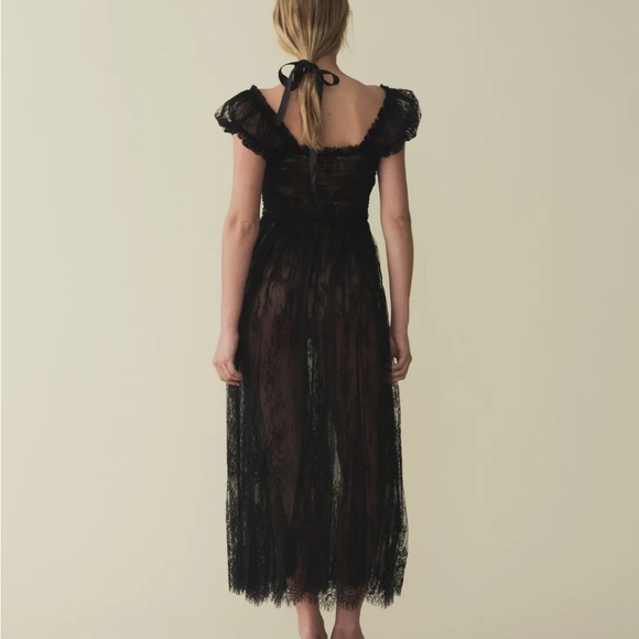 DÔEN Pamelina Dress NWOT - Black Lace - Picture 4 of 11
